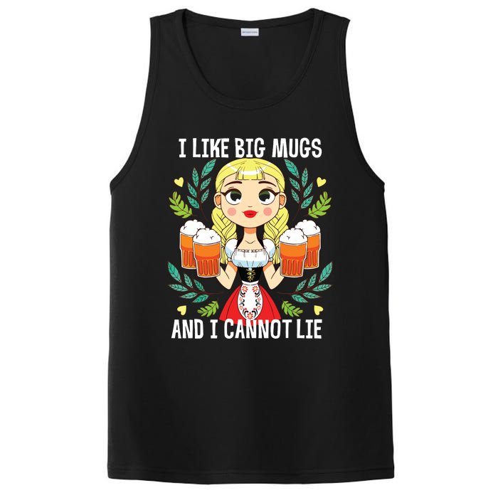 I Like Big Mugs Oktoberfest Bavarian Munich Beer Festival PosiCharge Competitor Tank