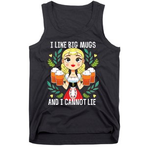 I Like Big Mugs Oktoberfest Bavarian Munich Beer Festival Tank Top