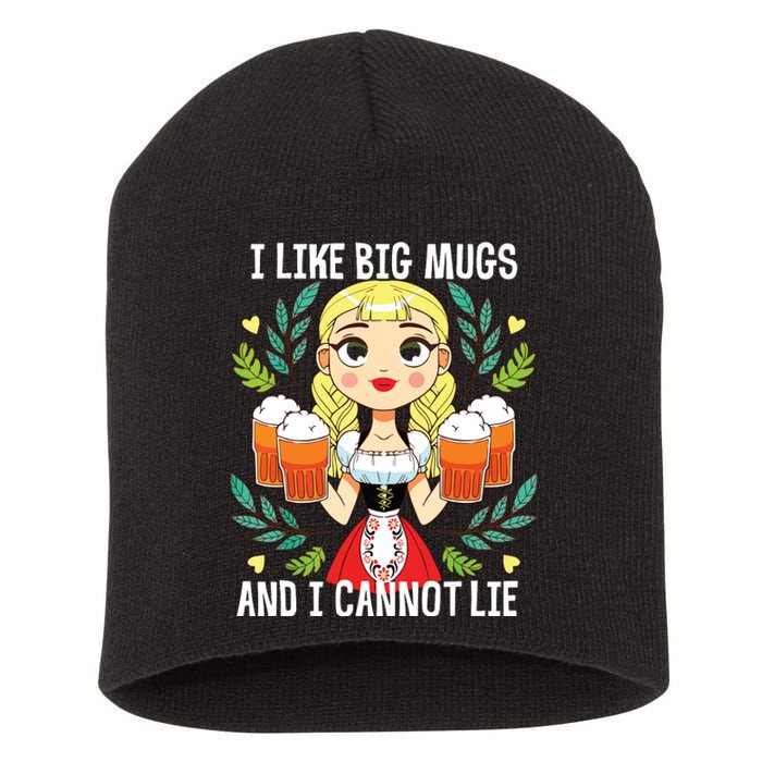 I Like Big Mugs Oktoberfest Bavarian Munich Beer Festival Short Acrylic Beanie