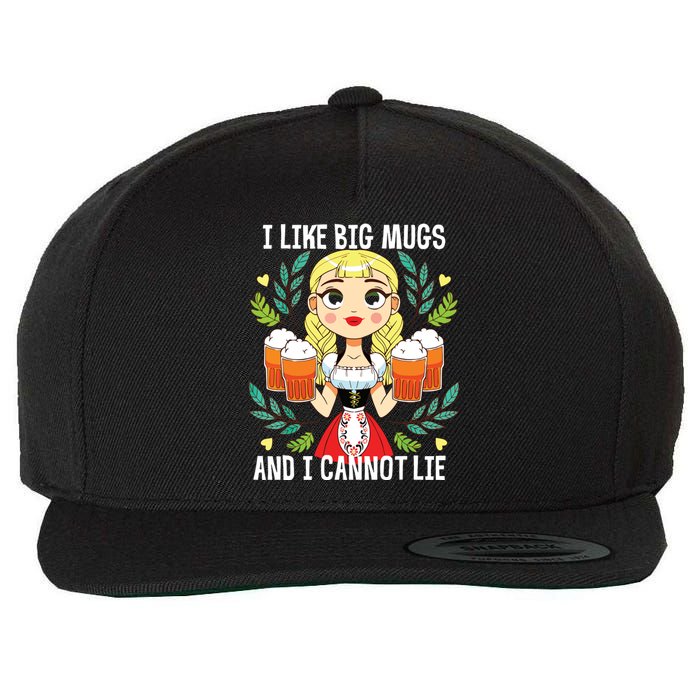 I Like Big Mugs Oktoberfest Bavarian Munich Beer Festival Wool Snapback Cap