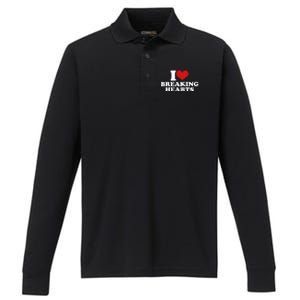 I Love Breaking Hearts Performance Long Sleeve Polo