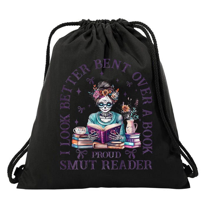 I Look Better Bent Over A Book Proud Smut Reader Drawstring Bag