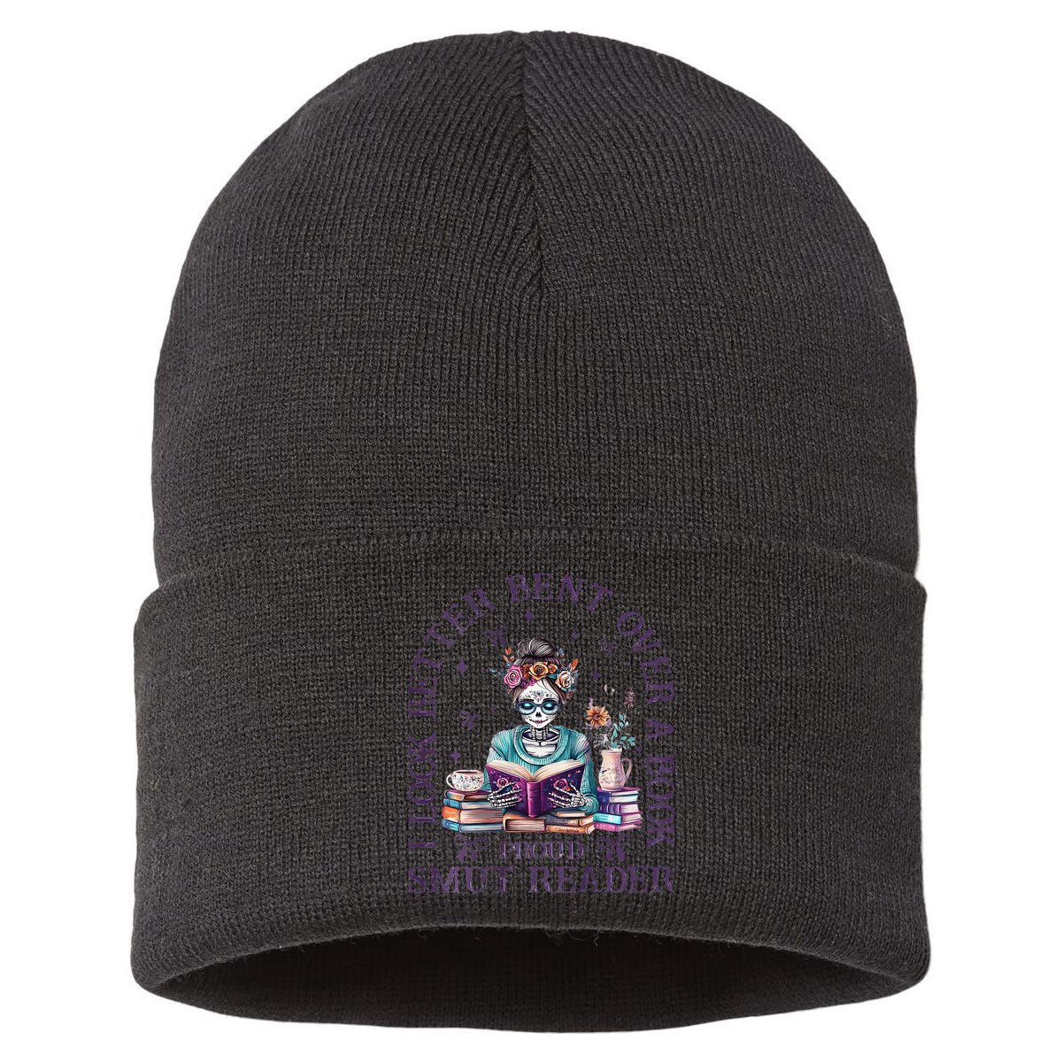 I Look Better Bent Over A Book Proud Smut Reader Sustainable Knit Beanie