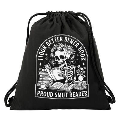 I Look Better Bent Over A Book Smut Reader Drawstring Bag
