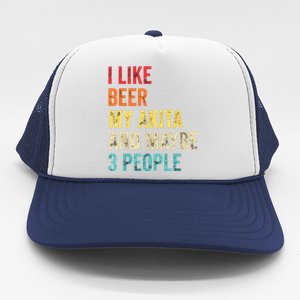 I Like Beer My Akita Maybe 3 People Dog Owner Lover Gifts Trucker Hat