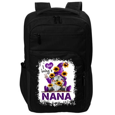 I Love Being A Nana Purple Gnome Cool Gift Impact Tech Backpack