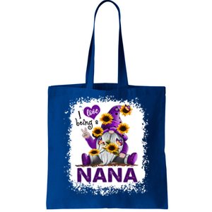 I Love Being A Nana Purple Gnome Cool Gift Tote Bag