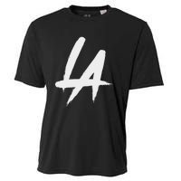 Interlocking La Brush Logo Los Angeles California Cooling Performance Crew T-Shirt