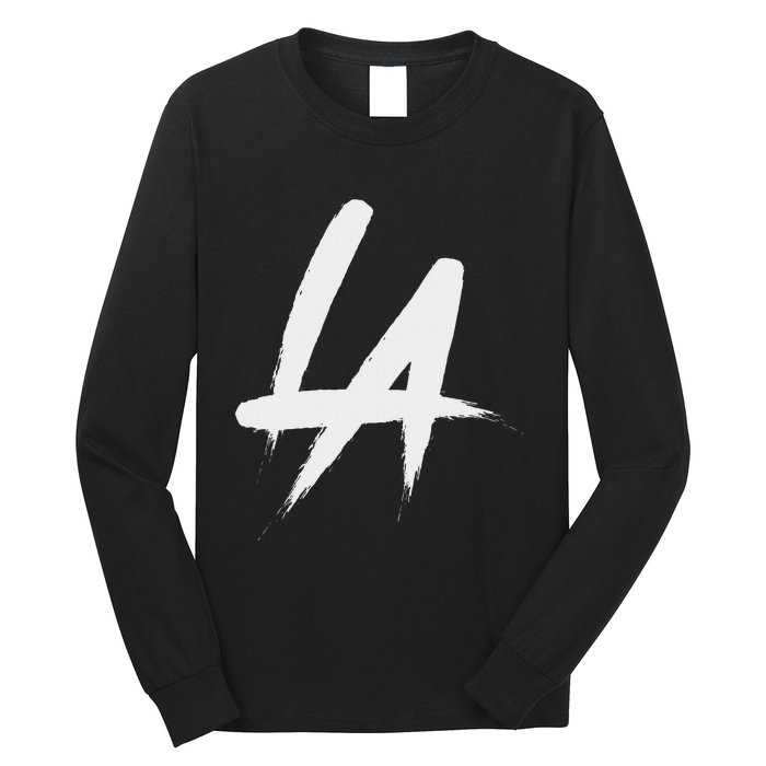 Interlocking La Brush Logo Los Angeles California Long Sleeve Shirt