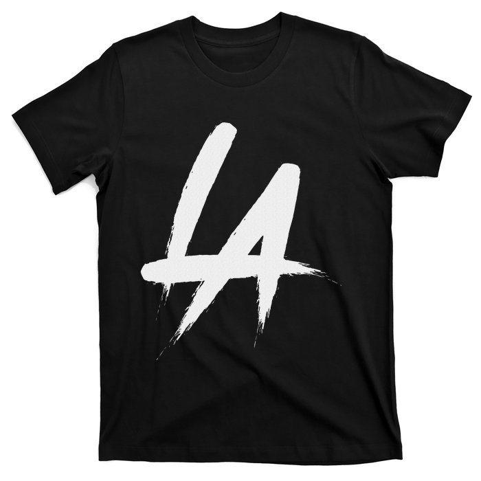 Interlocking La Brush Logo Los Angeles California T-Shirt