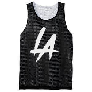 Interlocking La Brush Logo Los Angeles California Mesh Reversible Basketball Jersey Tank