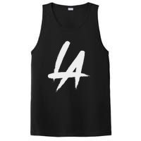 Interlocking La Brush Logo Los Angeles California PosiCharge Competitor Tank