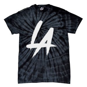 Interlocking La Brush Logo Los Angeles California Tie-Dye T-Shirt