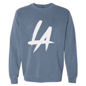 Interlocking La Brush Logo Los Angeles California Garment-Dyed Sweatshirt