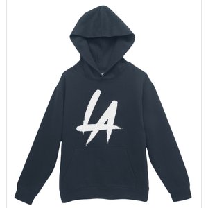 Interlocking La Brush Logo Los Angeles California Urban Pullover Hoodie