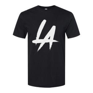 Interlocking La Brush Logo Los Angeles California Softstyle CVC T-Shirt