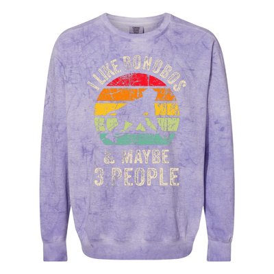 I Like Bonobos & Maybe 3 People Funny Bonobos Lover For Colorblast Crewneck Sweatshirt