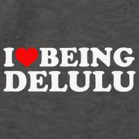 I Love Being Delulu I Heart Being Delulu Red Heart Delulu Vector Backpack