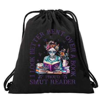 I Look Better Bent Over A Book Smut Reader Drawstring Bag
