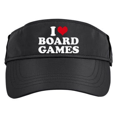 I Love Board Games Adult Drive Performance Visor