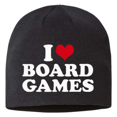 I Love Board Games Sustainable Beanie