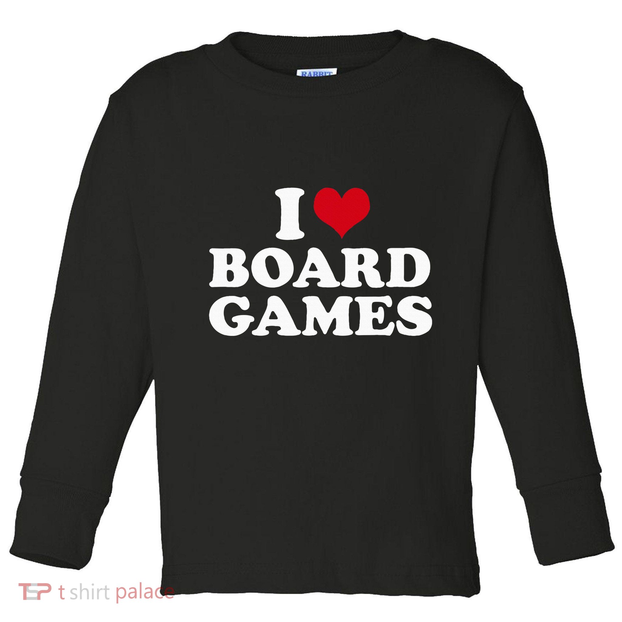 I Love Board Games Toddler Long Sleeve Shirt