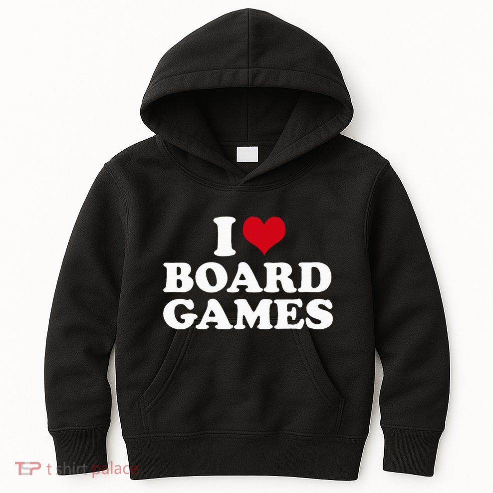 I Love Board Games Kids Hoodie