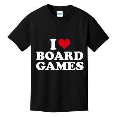 I Love Board Games Kids T-Shirt