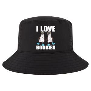 I Love Boobies Blue Footed Boobie Bird Funny Gift For Birdwatchers Cool Comfort Performance Bucket Hat