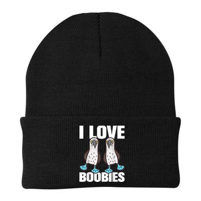 I Love Boobies Blue Footed Boobie Bird Funny Gift For Birdwatchers Beanie