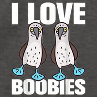 I Love Boobies Blue Footed Boobie Bird Funny Gift For Birdwatchers Vector Backpack