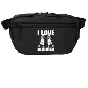 I Love Boobies Blue Footed Boobie Bird Funny Gift For Birdwatchers Crossbody Pack