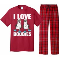 I Love Boobies Blue Footed Boobie Bird Funny Gift For Birdwatchers Pajama Set