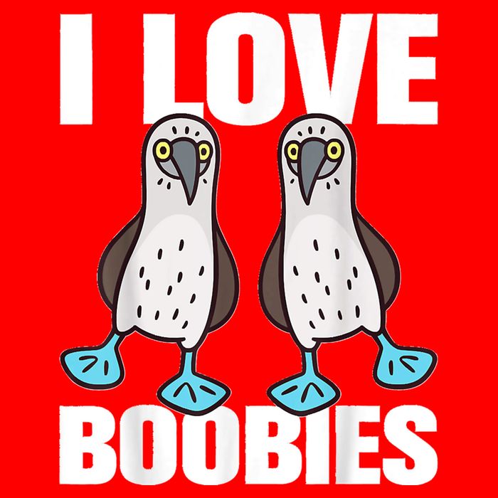 I Love Boobies Blue Footed Boobie Bird Funny Gift For Birdwatchers 16 in Basic Backpack