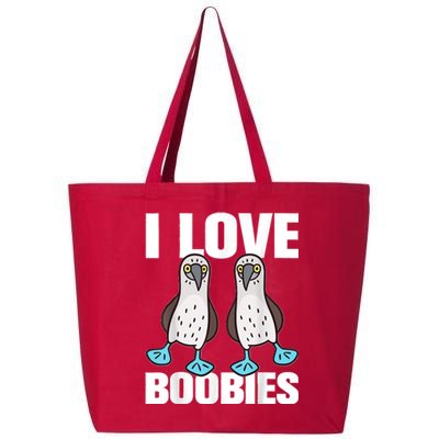 I Love Boobies Blue Footed Boobie Bird Funny Gift For Birdwatchers 25L Jumbo Tote