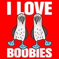 I Love Boobies Blue Footed Boobie Bird Funny Gift For Birdwatchers Tank Top