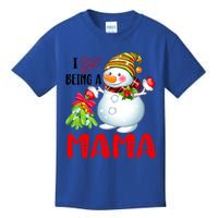 I Love Being A Mama Xmas Snow Scarf Christmas Lover Gift Kids T-Shirt