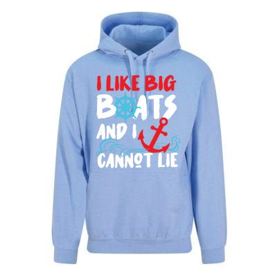 I Like Big Boats And I Can’T Lie Gift Unisex Surf Hoodie