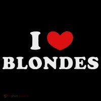 I Love Blondes I Heart Blondes Tall T-Shirt