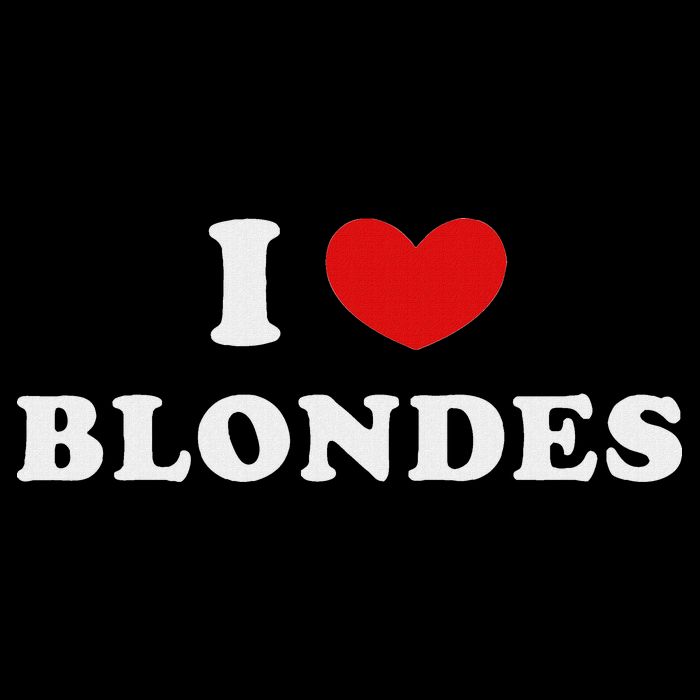 I Love Blondes I Heart Blondes Bucket Hat