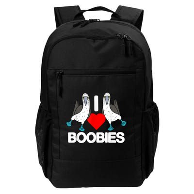 I Love Boobies Blue Footed Boobie Bird Funny I Heart Boobies Daily Commute Backpack
