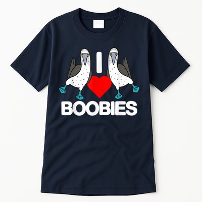 I Love Boobies Blue Footed Boobie Bird Funny I Heart Boobies Tall T-Shirt