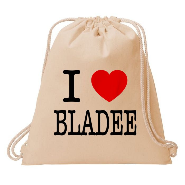 I Love Bladee Drawstring Bag