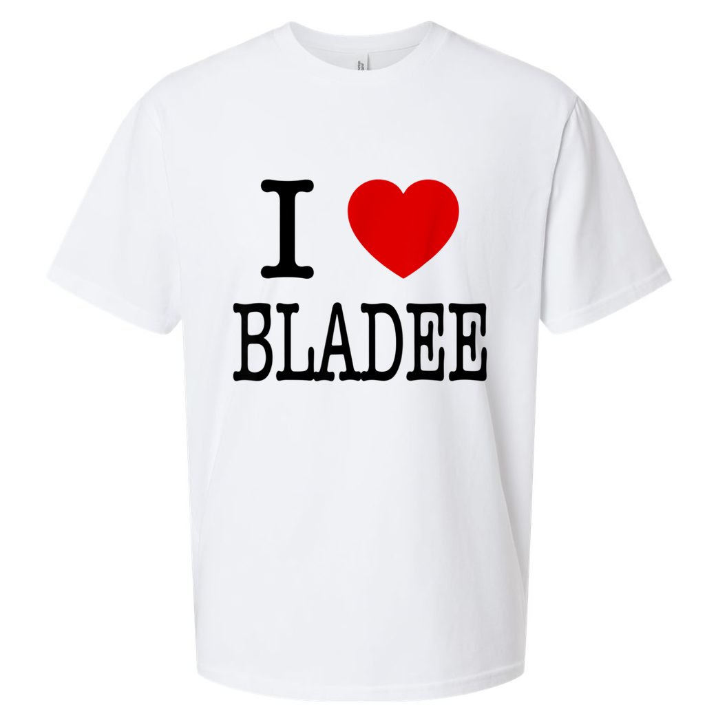 I Love Bladee Sueded Cloud Jersey T-Shirt