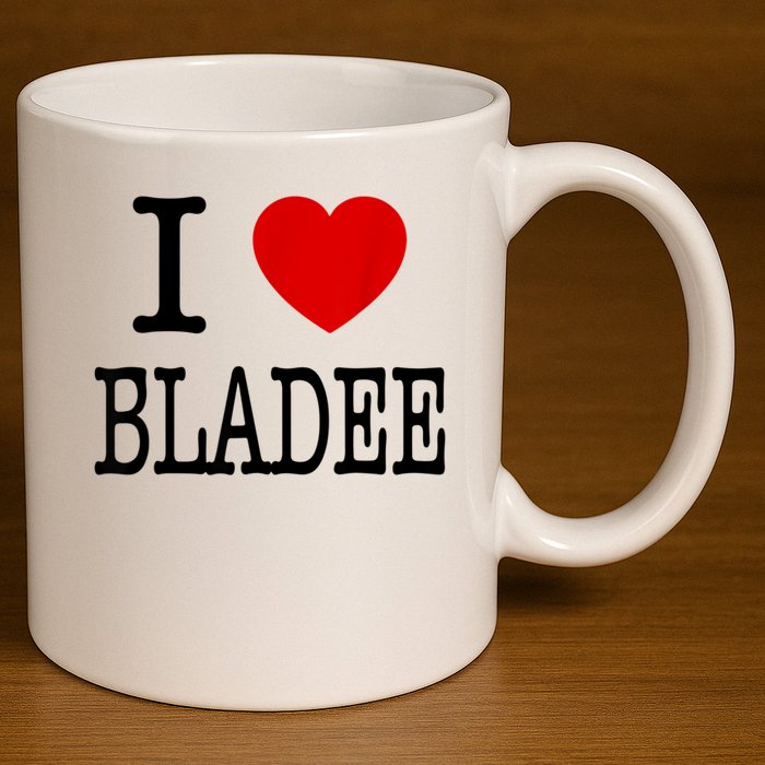 I Love Bladee 11oz C Handle Ceramic Mug