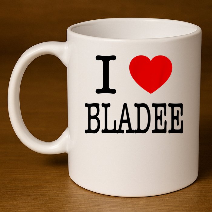 I Love Bladee 11oz C Handle Ceramic Mug