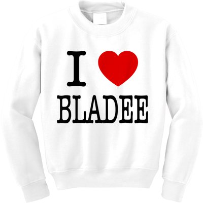I Love Bladee Kids Sweatshirt
