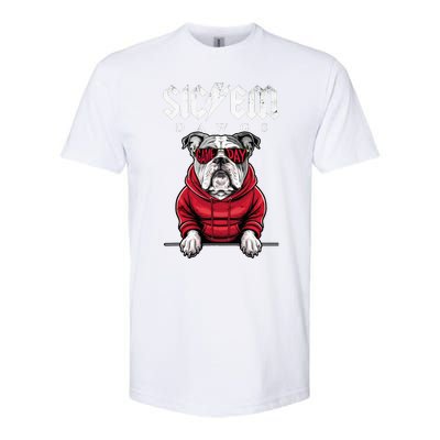 I Love Bulldog Proud Name Vintage Game Day Softstyle® CVC T-Shirt