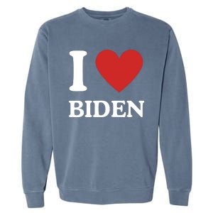 I Love Biden Garment-Dyed Sweatshirt