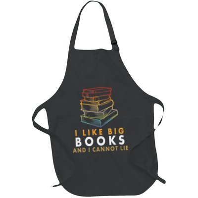 I Like Big Books And I Cannot Lie Full-Length Apron With Pockets